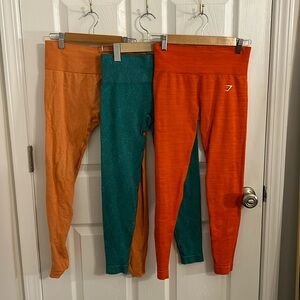 7 Women’s Gymshark Leggings Bundle Size S